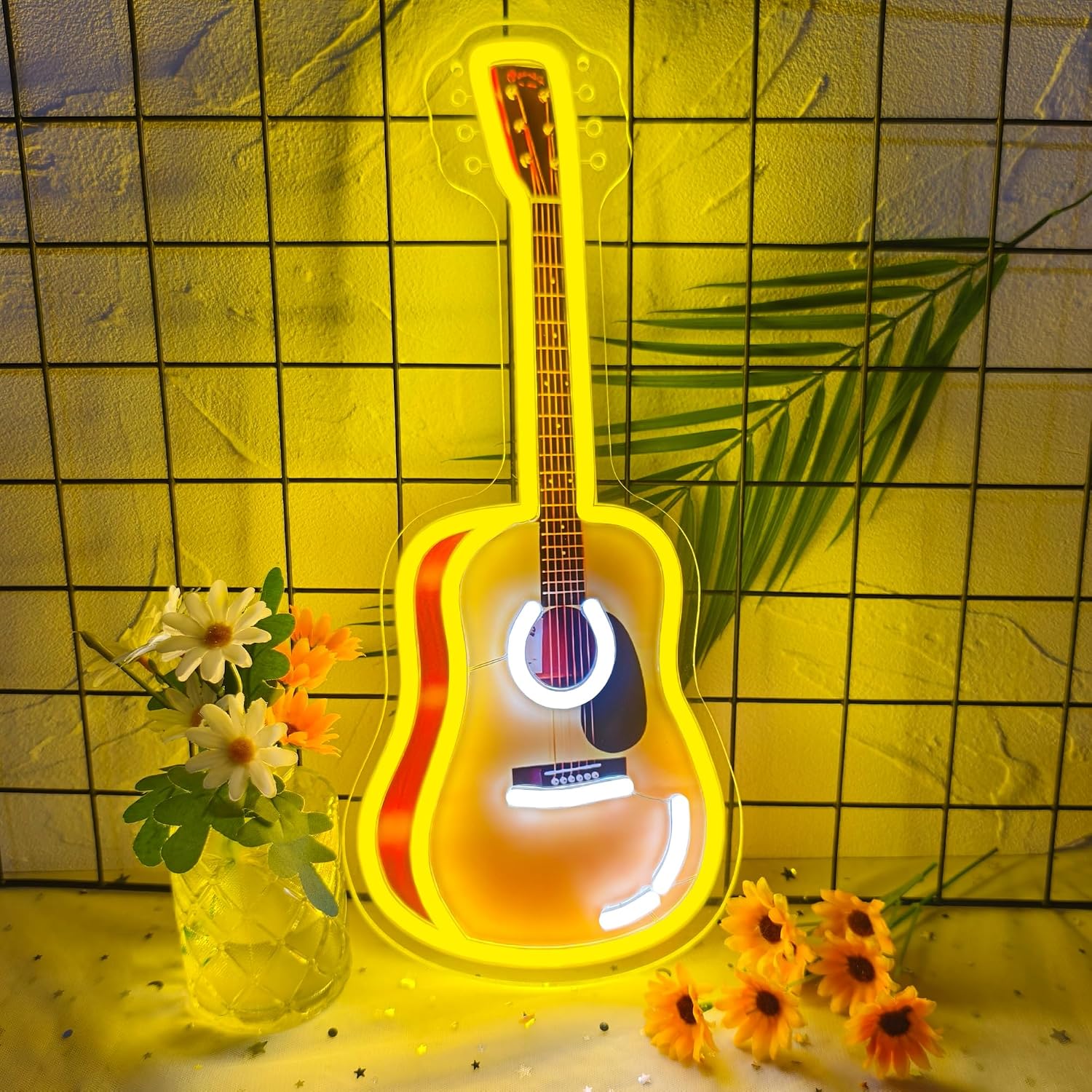 Neon Sign Party - Acoustic Guitar LED Neon Sign USB