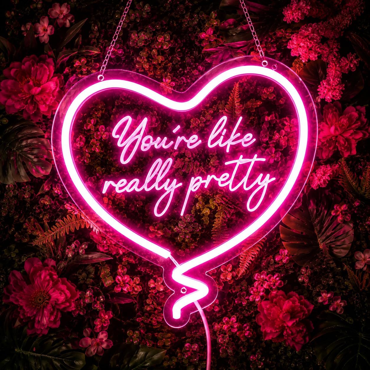 Pink Heart Neon Sign Youre Lik - Neon Sign Party recension och pris