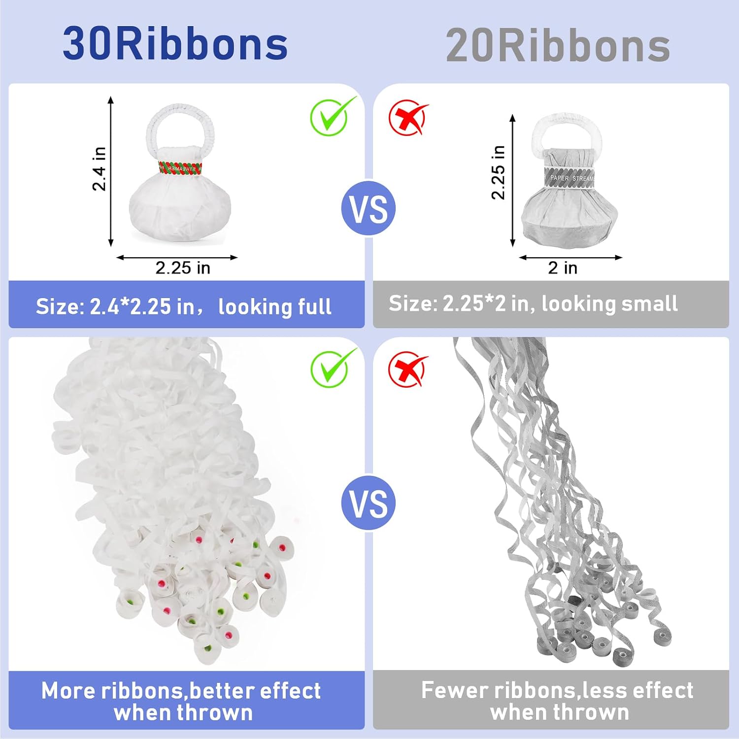 10pcs Hand Throw Streamers Whi - Confetti Cannon Tube recension och pris