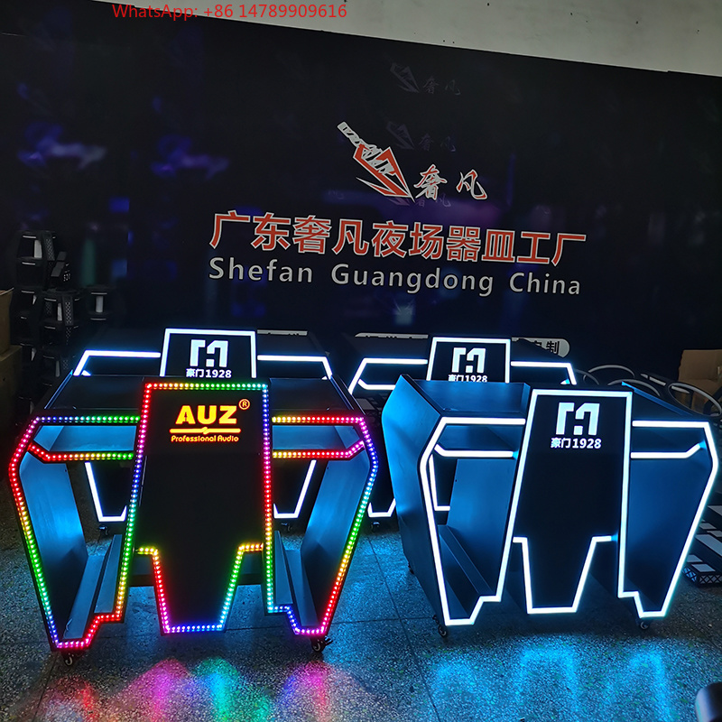 Custom Metal LED DJ Booth Tabl - Event Suppliers recension och pris