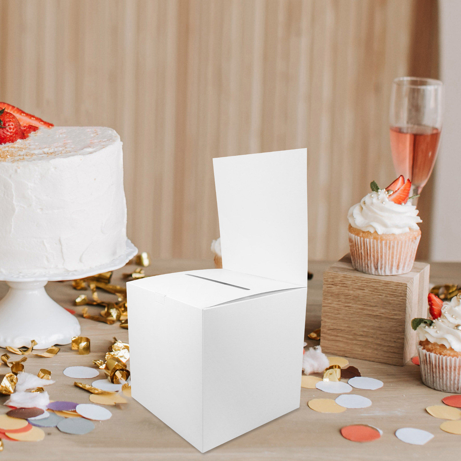 4Pcs Paper Raffle Box Voting B - Event Party Box recension och pris