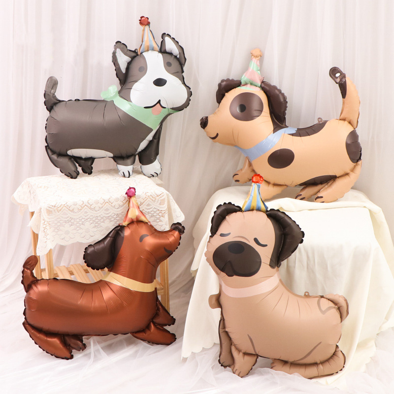2pcs Matte Cartoon Pet Dogs Bi - Balloon Pump Hand recension och pris