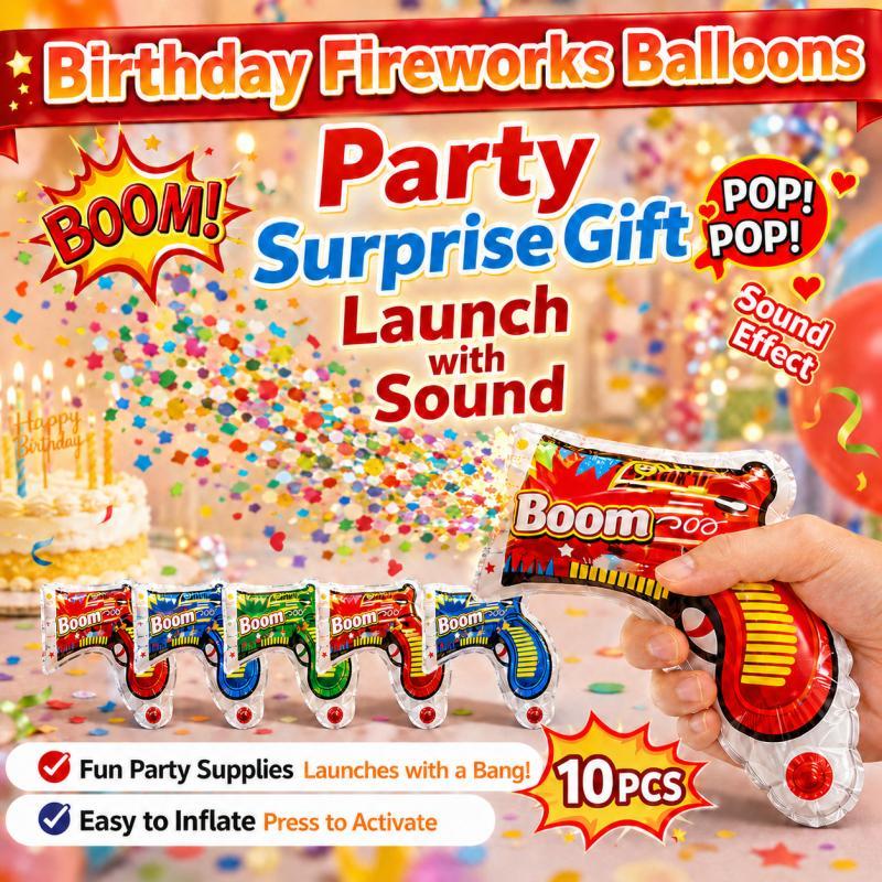 10PCS Party Popper Balloon Gun - Confetti Cannon Tube recension och pris